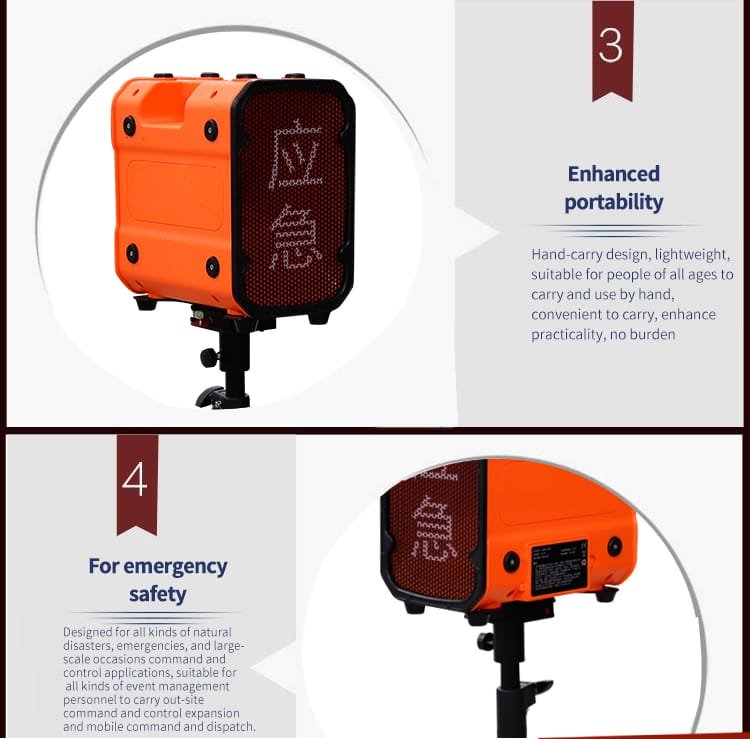 Emergency alarm, strong penetration warning and stable alarm