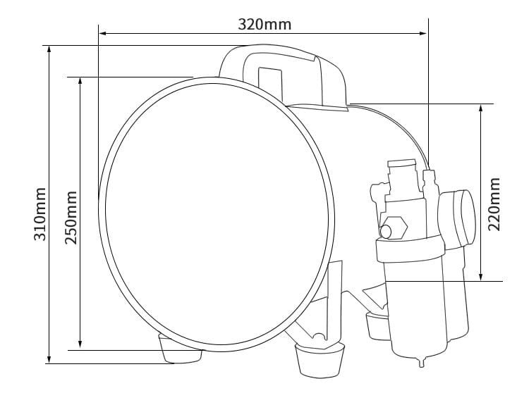 BTF-II-200 explosion-proof pneumatic axial flow fan