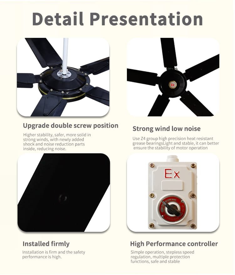 BFC-2000 Industrial ceiling fan