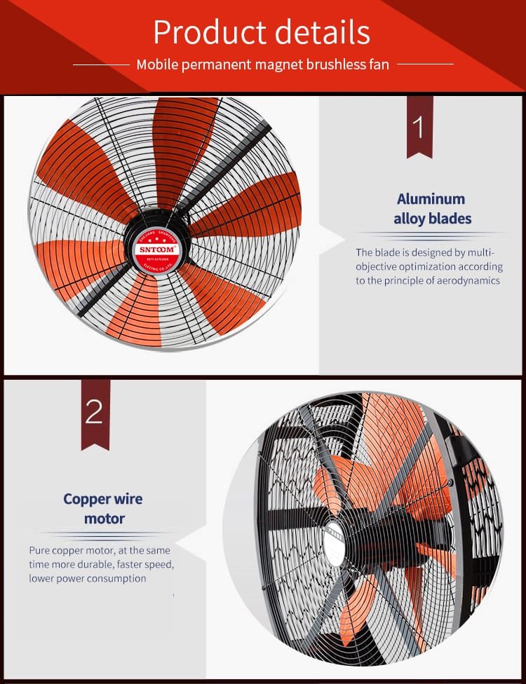 Permanent magnet mobile fan (2)