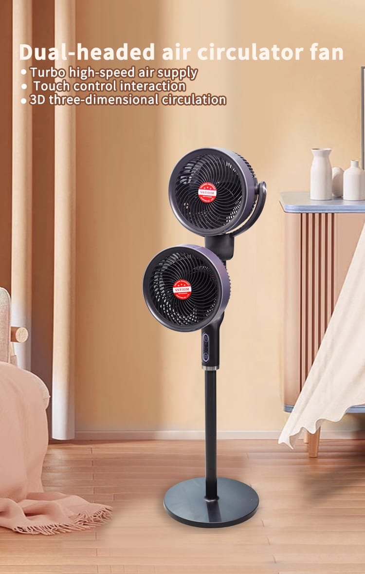 Dual-headed air circulation fan (2)