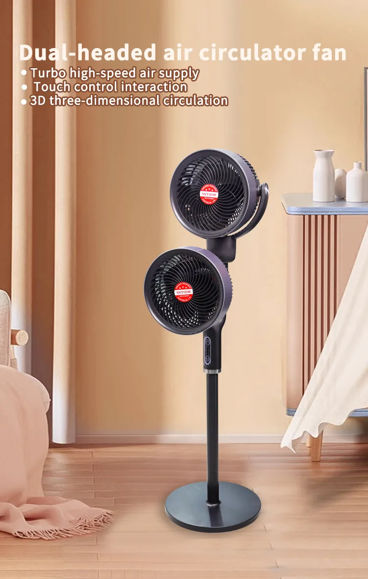 Dual-headed air circulation fan (2)