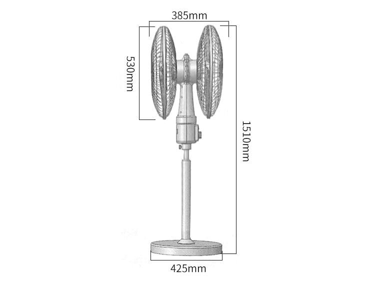 ST360-505 Dual-headed 360-degree cruise electric fan (1)