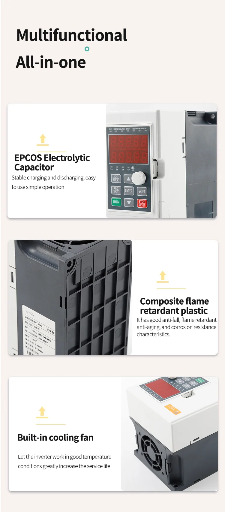 SHBF700 series Overloaded Vector Inverter (9)